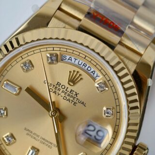 Superclone Rolex Day-Date Champagne Diamond Dial 128238-0008 36 mm - Image 6