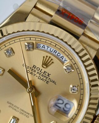 Superclone Rolex Day-Date Champagne Diamond Dial 128238-0008 36 mm - Image 6