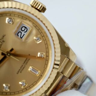 Superclone Rolex Day-Date Champagne Diamond Dial 128238-0008 36 mm - Image 7