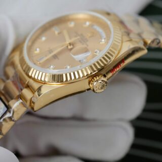 Superclone Rolex Day-Date Champagne Diamond Dial 128238-0008 36 mm - Image 8