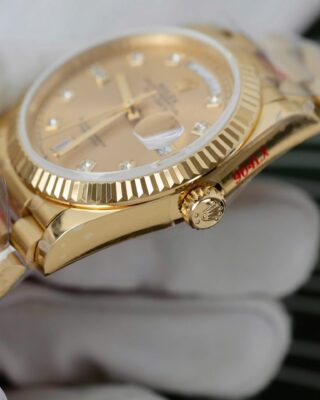 Superclone Rolex Day-Date Champagne Diamond Dial 128238-0008 36 mm - Image 8