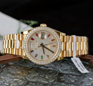Superclone Rolex Day-Date Diamond-Paved Dial 128348rbr-0030 36 mm - Image 3
