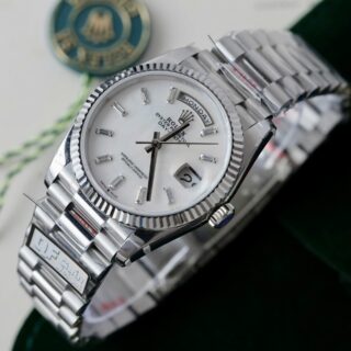 Superclone Rolex Day-Date White Mother-of-Pearl Diamond Dial 128236-0021 36 mm - Image 4