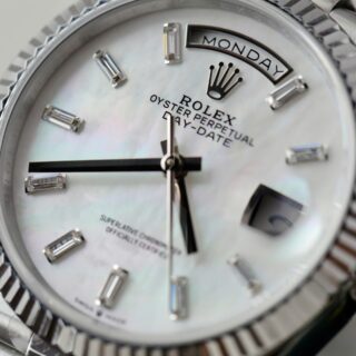 Superclone Rolex Day-Date White Mother-of-Pearl Diamond Dial 128236-0021 36 mm - Image 5