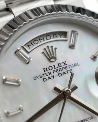 Superclone Rolex Day-Date White Mother-of-Pearl Diamond Dial 128236-0021 36 mm - Image 6
