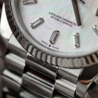 Superclone Rolex Day-Date White Mother-of-Pearl Diamond Dial 128236-0021 36 mm - Image 7