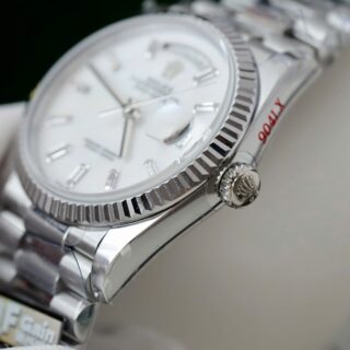 Superclone Rolex Day-Date White Mother-of-Pearl Diamond Dial 128236-0021 36 mm - Image 8
