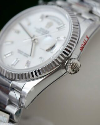 Superclone Rolex Day-Date White Mother-of-Pearl Diamond Dial 128236-0021 36 mm - Image 8