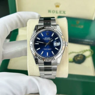 Datejust blue Dial Fluted Bezel Oyster Bracelet