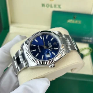 Datejust blue Dial Fluted Bezel Oyster Bracelet