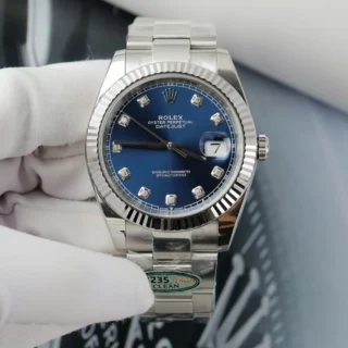 Datejust blue Dial Fluted Bezel Oyster Bracelet