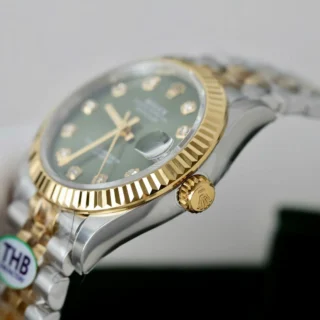 Datejust Green Dial Fluted Bezel Jubilee Bracelet
