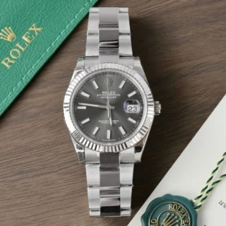 Datejust Slate Dial Fluted Bezel Jubilee Bracelet