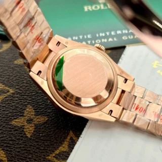 Day Date Rose Gold Dial Fluted Bezel Presidential Bracelet