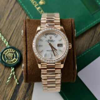Day Date Pearl Dial Diamond Bezel Presidential Bracelet