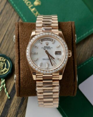 Day Date Pearl Dial Diamond Bezel Presidential Bracelet