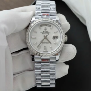 Day Date Pearl Dail Diamond Bezel Presidential Bracelet