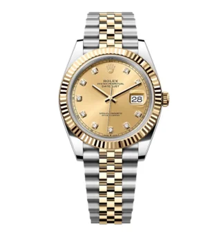 Rolex Datejust Champagne Diamond Dial 126333-0012 41 mm