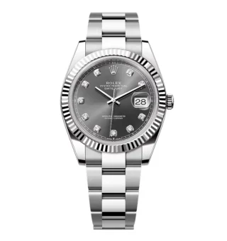 Rolex Datejust Slate Diamond Dial 126334-0005 41 mm