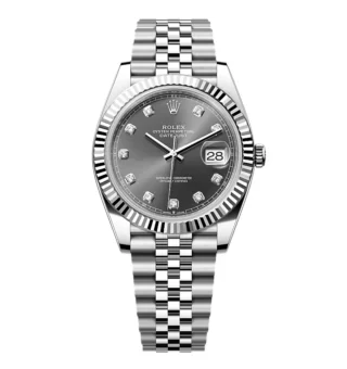 Rolex Datejust Slate Diamond Dial 126334-0006 41 mm