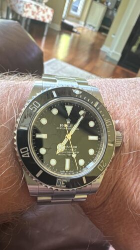 Superclone Rolex Submariner Black Dial 124060 No-Date photo review