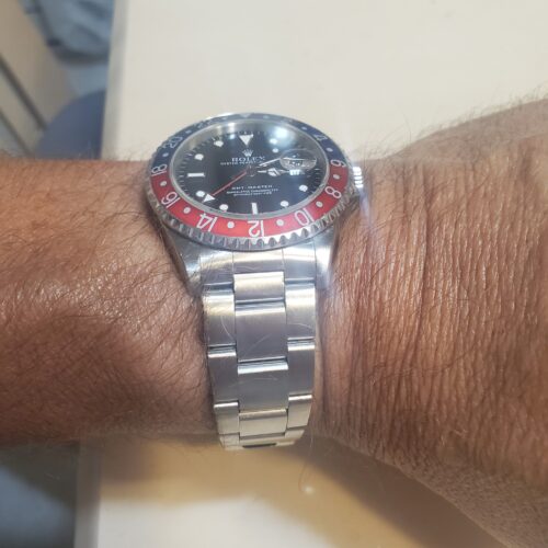 Replica Rolex GMT-Master II Black Dial 116719 photo review