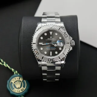 Alternative view of Replica Rolex Yacht-Master Rhodium Dial 126622
