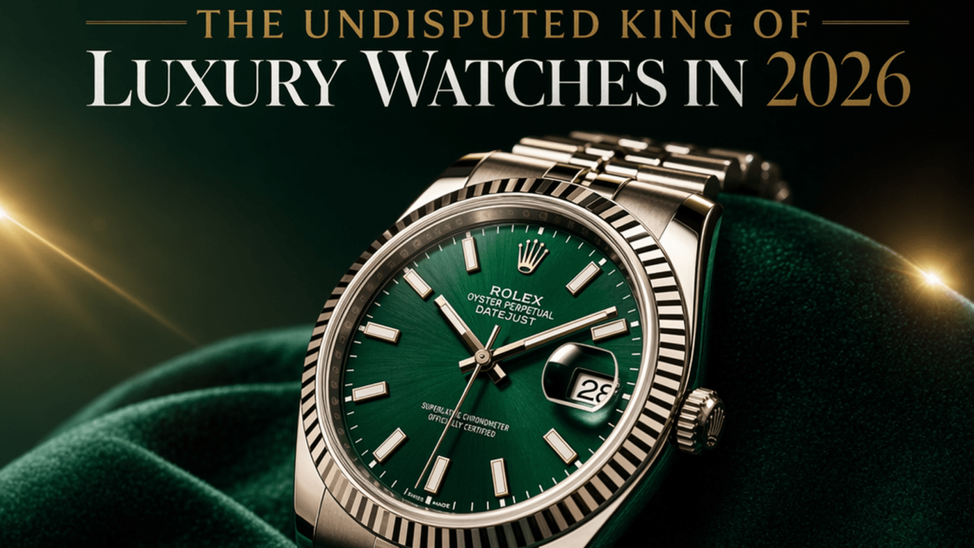 Why Remains the Undisputed King of Luxury Watches in 2026 - Featured image showing a classic watch on green velvet