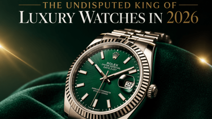 Why Remains the Undisputed King of Luxury Watches in 2026 - Featured image showing a classic watch on green velvet