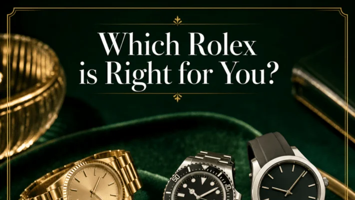 Which is Right for You - Three luxury watches representing classic sporty and modern lifestyles