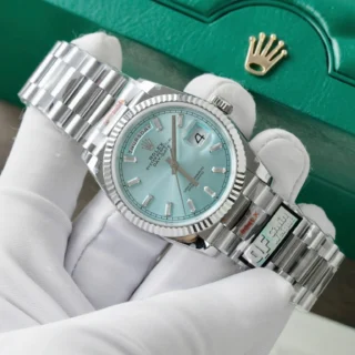Superclone Rolex Day-Date Ice Blue Diamond Dial 128236-0009 36 mm - Image 3