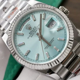 Superclone Rolex Day-Date Ice Blue Diamond Dial 128236-0009 36 mm - Image 5