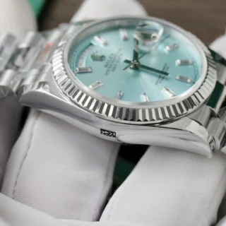 Superclone Rolex Day-Date Ice Blue Diamond Dial 128236-0009 36 mm - Image 6