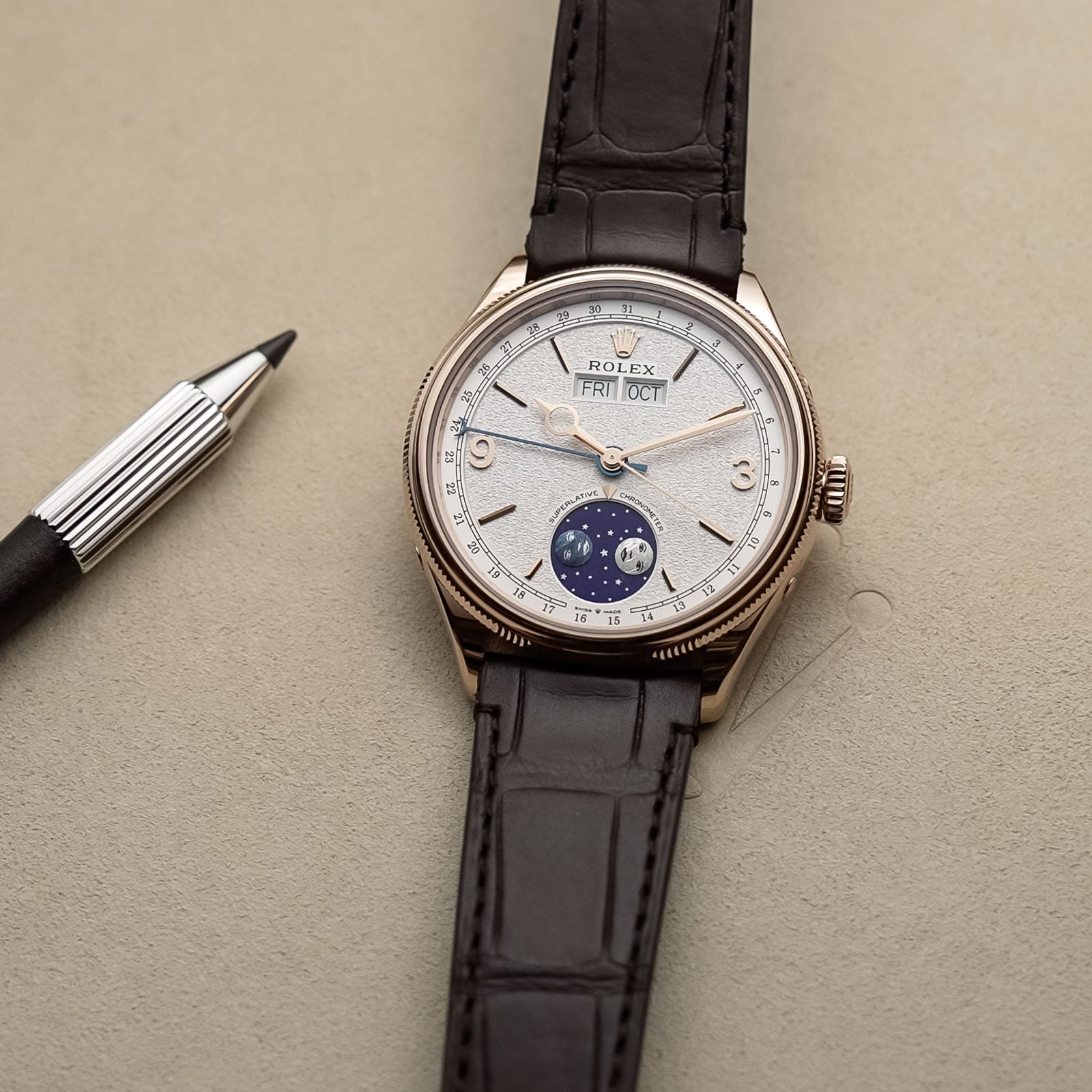 Padellone 39mm case profile domed bezel dual finish