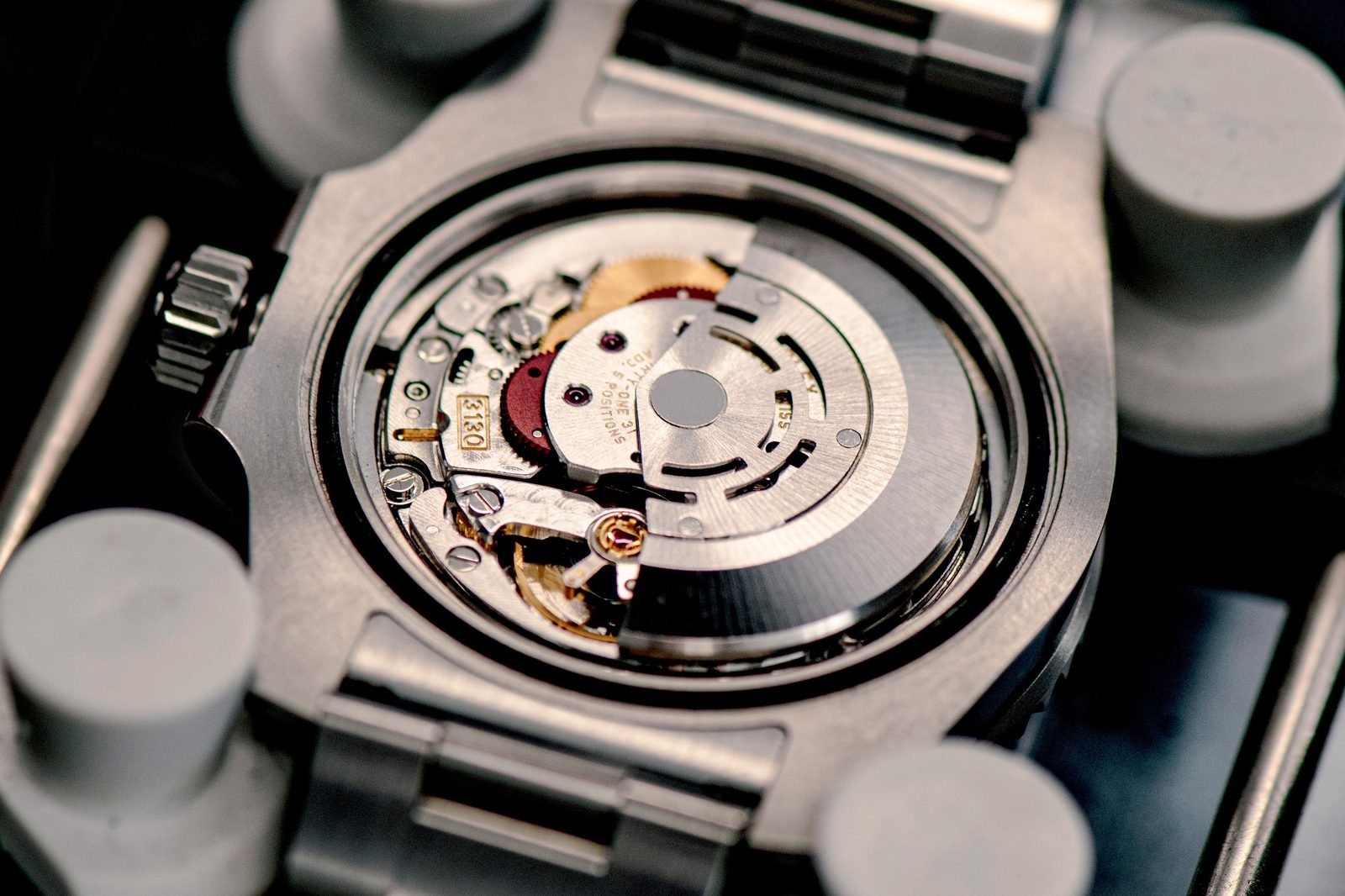 Replica Rolex dial and hands closeup from WIRED test