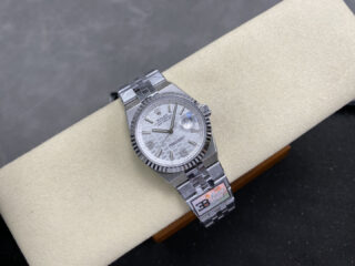 Superclone Rolex Land-Dweller White Honeycomb-Motif Dial 36mm