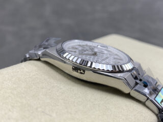 Superclone Rolex Land-Dweller White Honeycomb-Motif Dial 36mm - Image 6