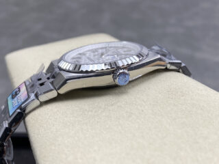 Superclone Rolex Land-Dweller White Honeycomb-Motif Dial 36mm - Image 5