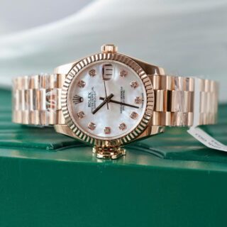 Alternative view of Superclone Rolex Datejust 278275-0009 RG Plated MOP Dial 31mm