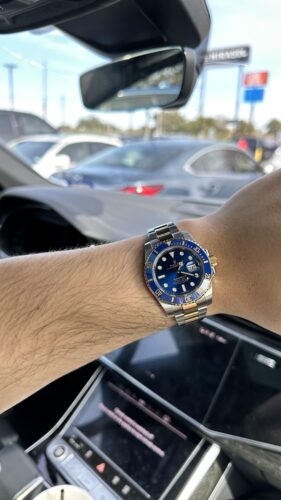 Replica Rolex Submariner Blue Dial 116613LB "Bluesy" photo review