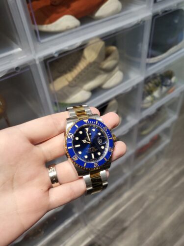 Replica Rolex Submariner Blue Dial 116613LB "Bluesy" photo review