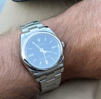 Replica Rolex Oyster Perpetual Black Dial 124300 41 mm photo review