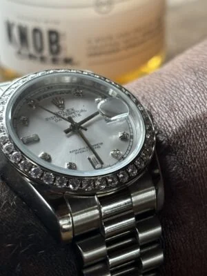 Replica Rolex Day-Date Silver Dial 118346 36 mm photo review