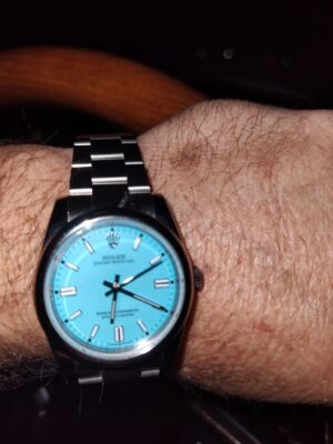 Replica Rolex Oyster Perpetual Tiffany Blue Dial 126000 36 mm photo review