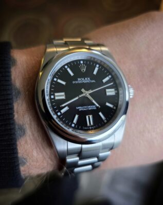 Replica Rolex Oyster Perpetual Black Dial 124300 41 mm photo review