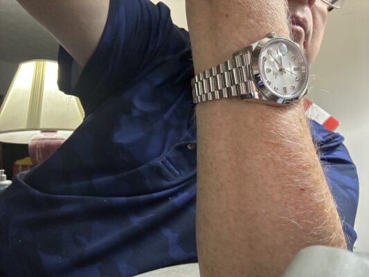 Replica Rolex Day-Date II Silver Dial 218239 40 mm photo review