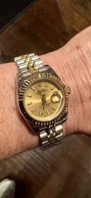 Replica Rolex Lady-Datejust Champagne Dial 179173-3 26 mm photo review