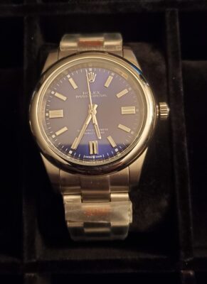 Replica Rolex Oyster Perpetual Blue Dial 124300 41 mm photo review
