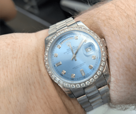 Replica Rolex Day-Date Blue Dial 118346 36 mm photo review