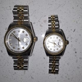Replica Rolex Datejust RG/SS Jub Sliver/Dia 36/28 mm photo review